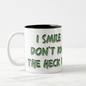 Funny Coffee Mok met Humoureus Gezegde (Links)