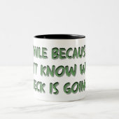 Funny Coffee Mok met Humoureus Gezegde (Center)