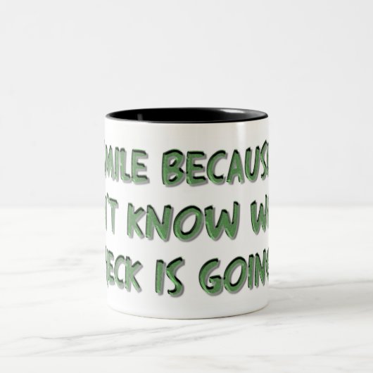 Funny Coffee Mok met Humoureus Gezegde (Center)