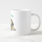 Funny Coffee Mok met Pug Dog - aangepaste tekst (Rechts)