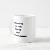 Funny Coffee Mok - Ochtendbeschouwing (Voorkant links)