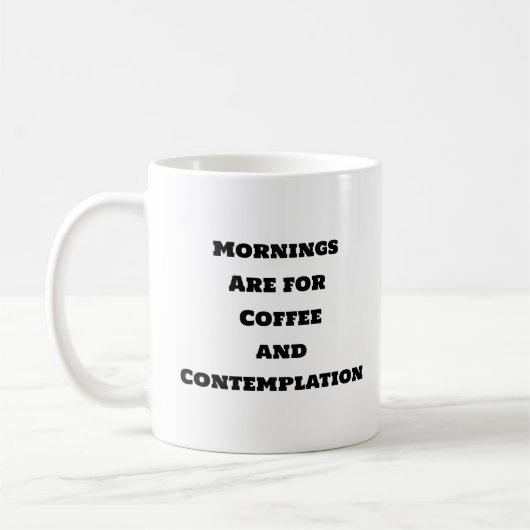 Funny Coffee Mok - Ochtendbeschouwing (Links)
