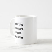 Funny Coffee Mok - Okayest Drinker (Voorkant links)