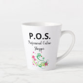 Funny Coffee Mok P.O.S. Professionele online winke (Rechts)