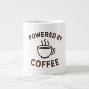 Funny Coffee Mok - "Powered by Coffee" Ontwerp