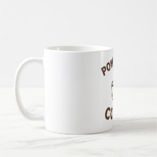 Funny Coffee Mok - "Powered by Coffee" Ontwerp