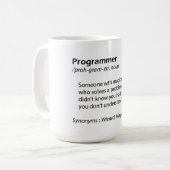 Funny coffee mok - Programmeerdefinitie - quote (Voorkant links)
