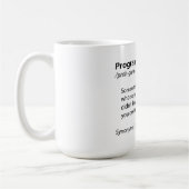 Funny coffee mok - Programmeerdefinitie - quote (Links)
