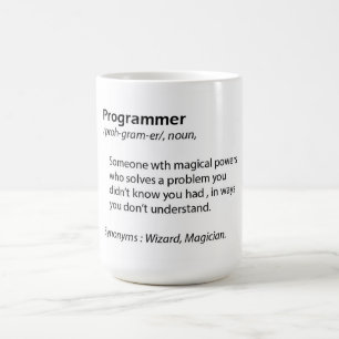 Funny coffee mok - Programmeerdefinitie - quote
