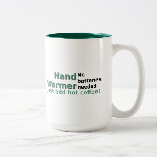 Funny Coffee Mok Quote Hand Warmer (Rechts)