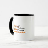 Funny Coffee Mok Quote Hand Warmer (Voorkant links)