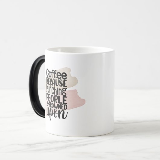 Funny Coffee Mok – Sarcastisch Quote cadeau voor v (Voorkant links)