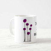 Funny Coffee Mok - Spreek niet tot leeg (Voorkant links)