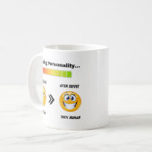 Funny Coffee mok voor koffieliefhebbers (Voorkant links)