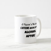 Funny Coffee Mok voor verpleegkundigen (Voorkant rechts)