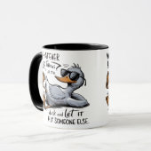 Funny Coffee Mok - Wat het leven ook naar je gooit (Voorkant links)