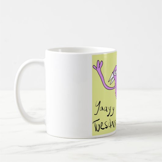 Funny Coffee Mok - Yaayy dinsdag! Coffee Lover (Links)