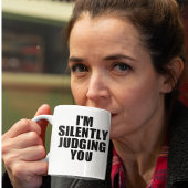Funny Coffee-Mok: ZELFS JUSTITIG RECHT Koffiemok