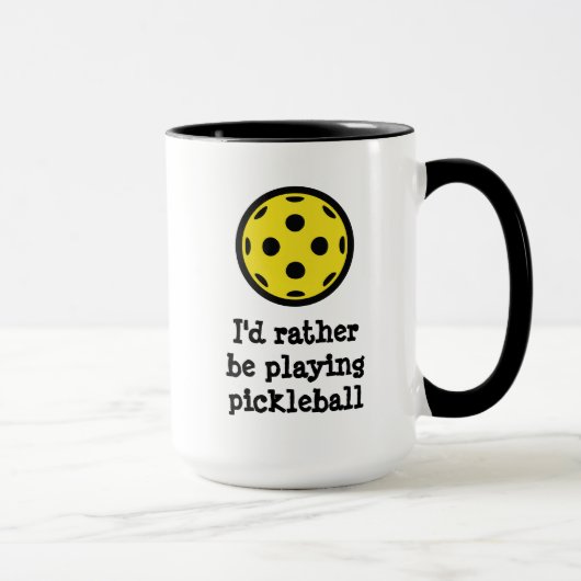 Funny coffee mug for pickleball player mok (Rechts)