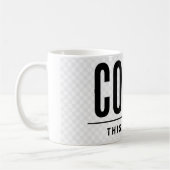 Funny Coffee Mug | This Is Coffee | Sarcastic Koffiemok (Links)