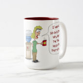 Funny Coffee Mugs: Als het werk zo geweldige is Tweekleurige Koffiemok (Voorkant rechts)