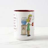 Funny Coffee Mugs: Als het werk zo geweldige is Tweekleurige Koffiemok (Center)