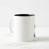 Funny Coffee Mugs: Beste vrienden Forever Tweekleurige Koffiemok (Voorkant links)