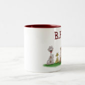 Funny Coffee Mugs: Beste vrienden Forever Tweekleurige Koffiemok (Center)