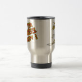 Funny Coffee Mugs: Laat de Stress beginnen (Kat) Reisbeker (Center)