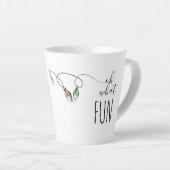 Funny Coffee Mugs Secret Santa Idea Latte Mok (Rechterhoek)