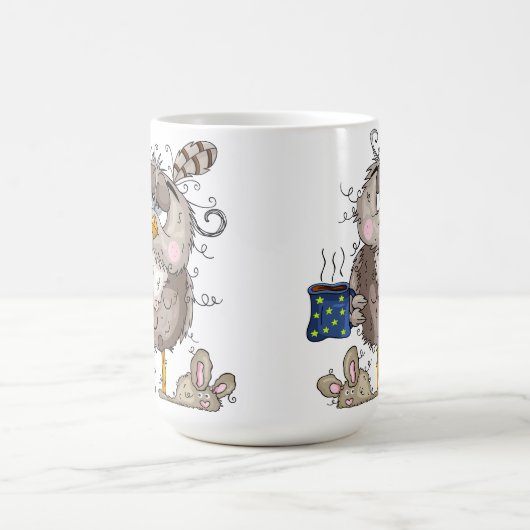 Funny Coffee Mugs - Sleepy Owl Wke Up Mok - Gifts (Center)