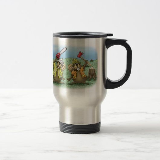 Funny Coffee Mugs: Werkster Reisbeker (Rechts)