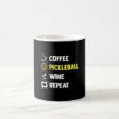 Funny Coffee Pickleball Wine Herhalen Koffiemok (Center)