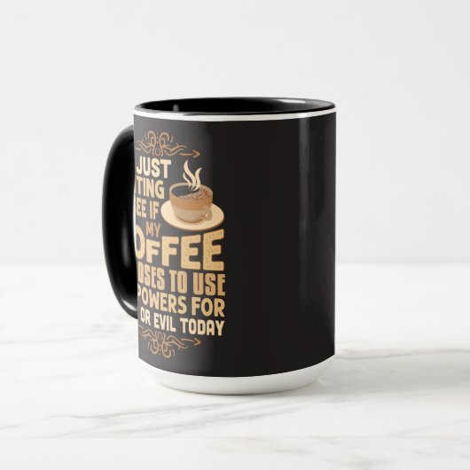 Funny Coffee Powers for Good of Evil Mok (Voorkant links)