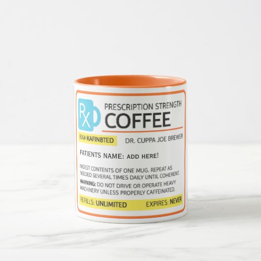 Funny Coffee Prescription Combo Mok (Midden)