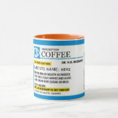 Funny COFFEE Prescription Combo Mok (Midden)