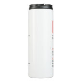 Funny Coffee Prescription Persoonlijke naam Thermosbeker (Achterkant)