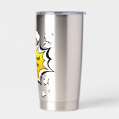 Funny Coffee Quote Comic Style Mug Geïsoleerde Drinkbeker (Links)