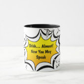 Funny Coffee Quote Comic Style Mug Mok (Midden)