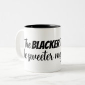 Funny Coffee Quote Mok (Voorkant links)