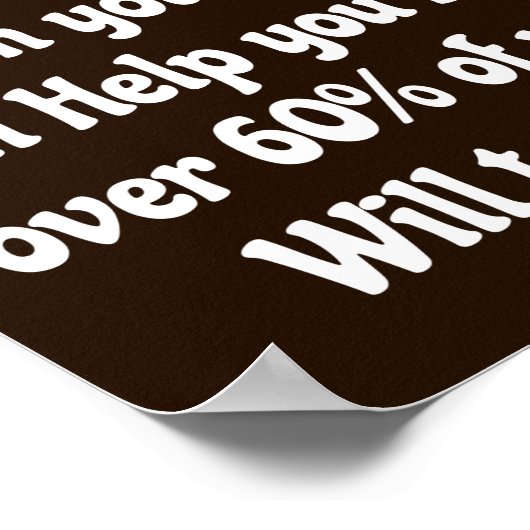 Funny Coffee Quote Poster (Hoek)