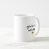 Funny Coffee Quote | Sarcastic Gift Idea | Minimal Koffiemok (Voorkant rechts)
