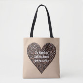 Funny Coffee Quote Tote Bag (Voorkant)