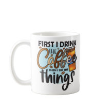 Funny Coffee Quote Typografie