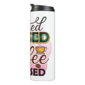 Funny Coffee Quotes Thermal Tumbler Thermosbeker (Geroteerd rechts)