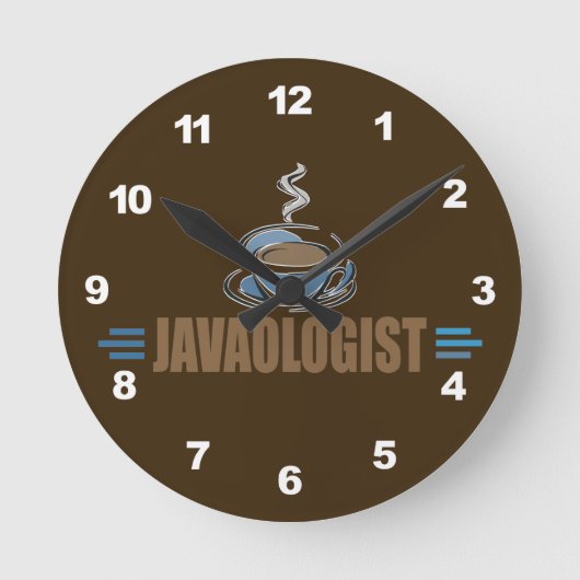 Funny Coffee Ronde Klok (Voorkant)