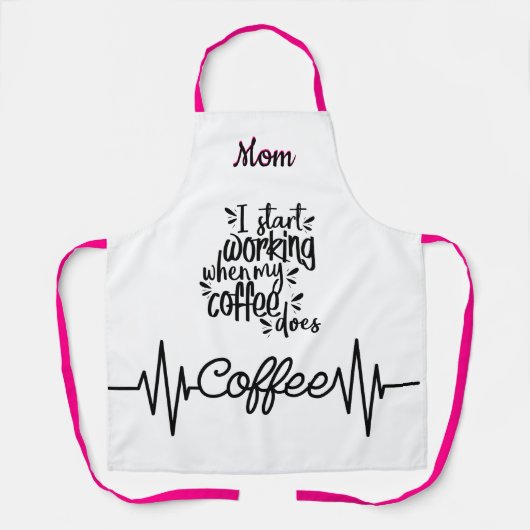 Funny Coffee Schort gepersonaliseerd voor mam (Voorkant)