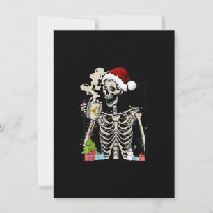 Funny Coffee Skeleton Xmas Koffie Drink Christm Kaart