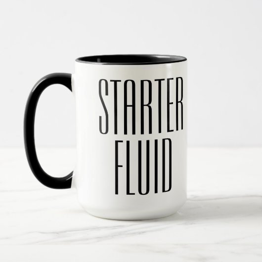 Funny Coffee Starter Fluid Mok (Links)