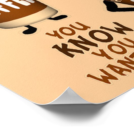 Funny Coffee Talk Poster (Hoek)